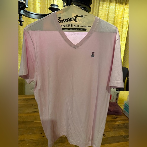 Psycho Bunny Other - Psycho bunny light pink men’s vneck tee! Size 7!